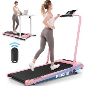 ANCHEER Foldable Treadmill with Handle Bar